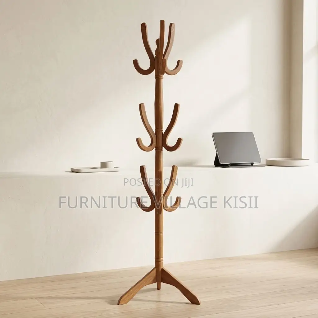 Wooden Coat Rack Stand