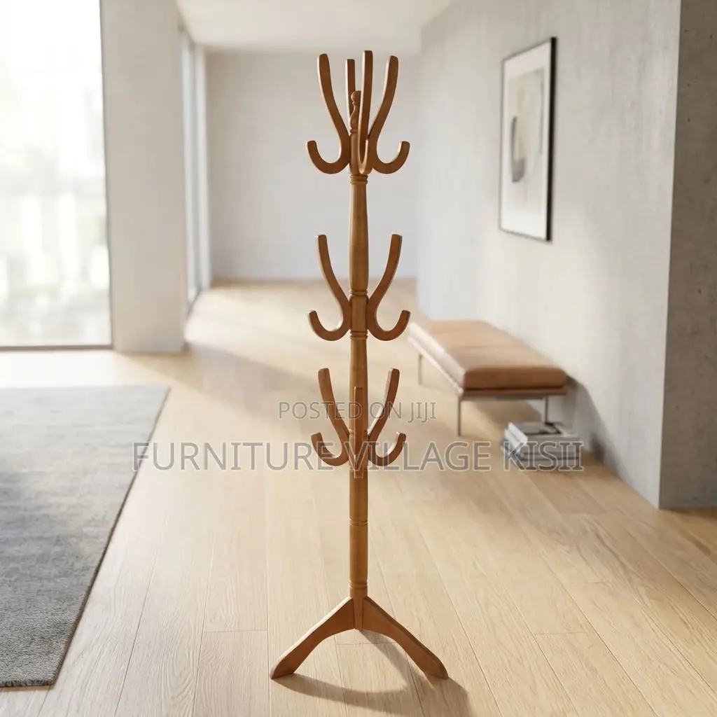 Wooden Coat Rack Stand