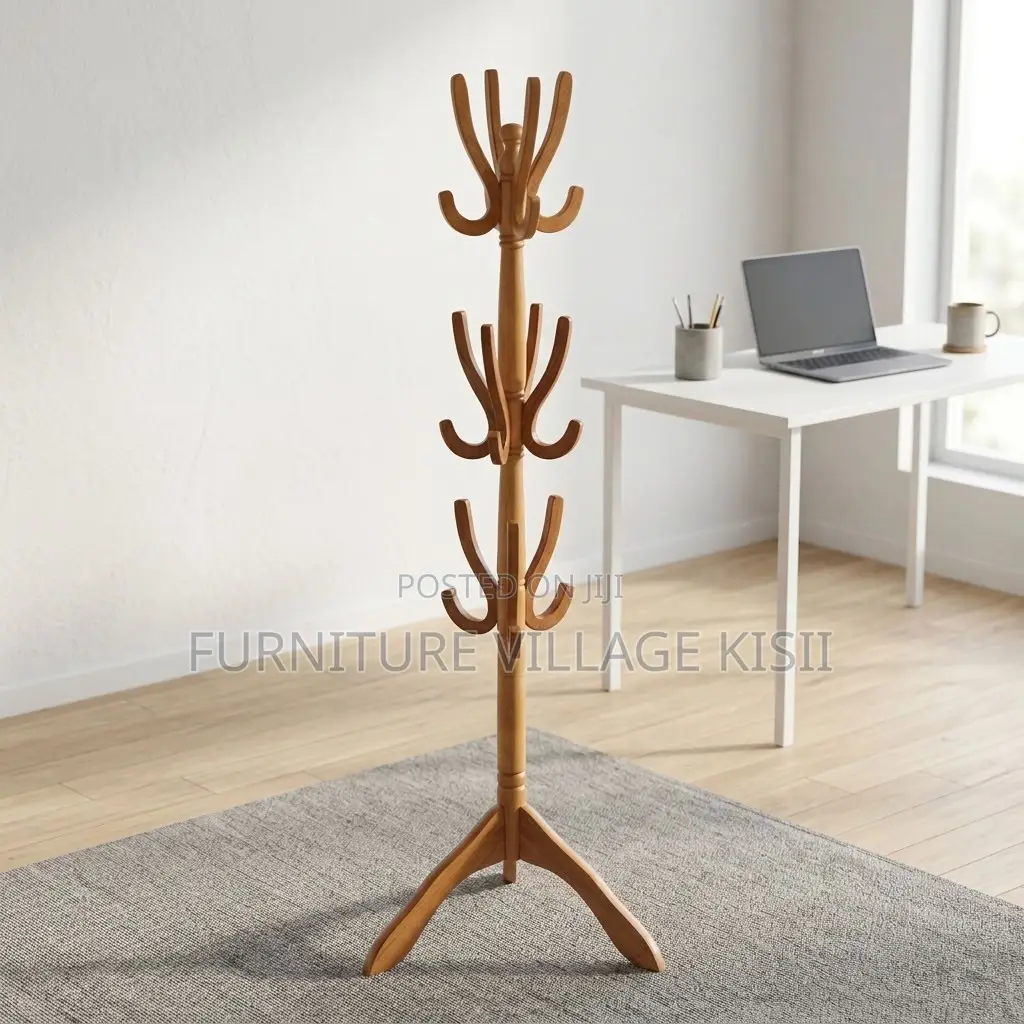 Wooden Coat Rack Stand