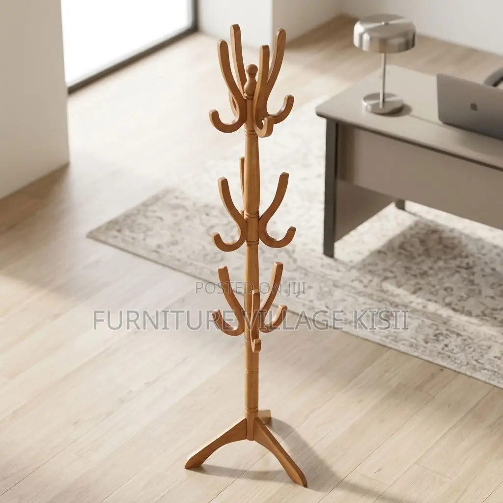 Wooden Coat Rack Stand