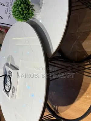 White Modern Luxury 2 in 1 Pure Marble Table