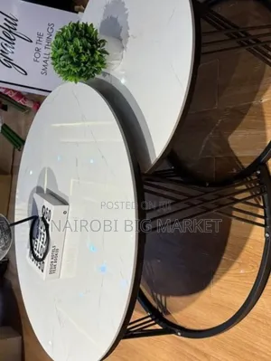 White Modern Luxury 2 in 1 Pure Marble Table