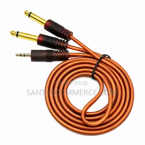 5 Pices CHQSEEL High Grade Dual 6.5mm Mono to 3.5mm Jack Audio Cable