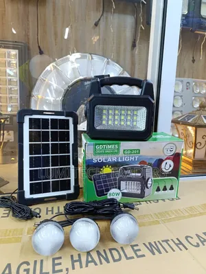 JS-201 Solar Lighting System Kit With 3Led Bulbs