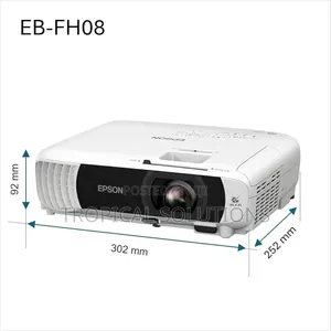 Epson EB-FH08 Full HD 3600 Lumens(2x HDMI, Up to 337")