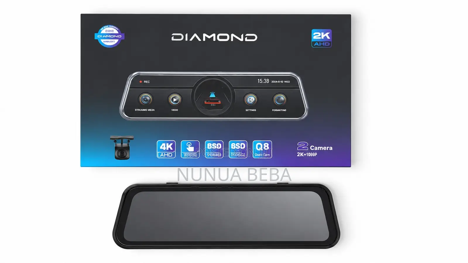 Dual Camera Dash Cam Mirror