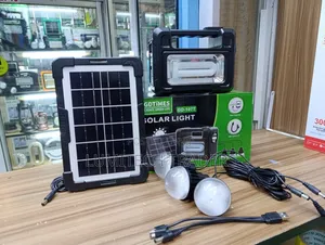 GD-107 Solar Lighting System Kit With 3 Bulbs