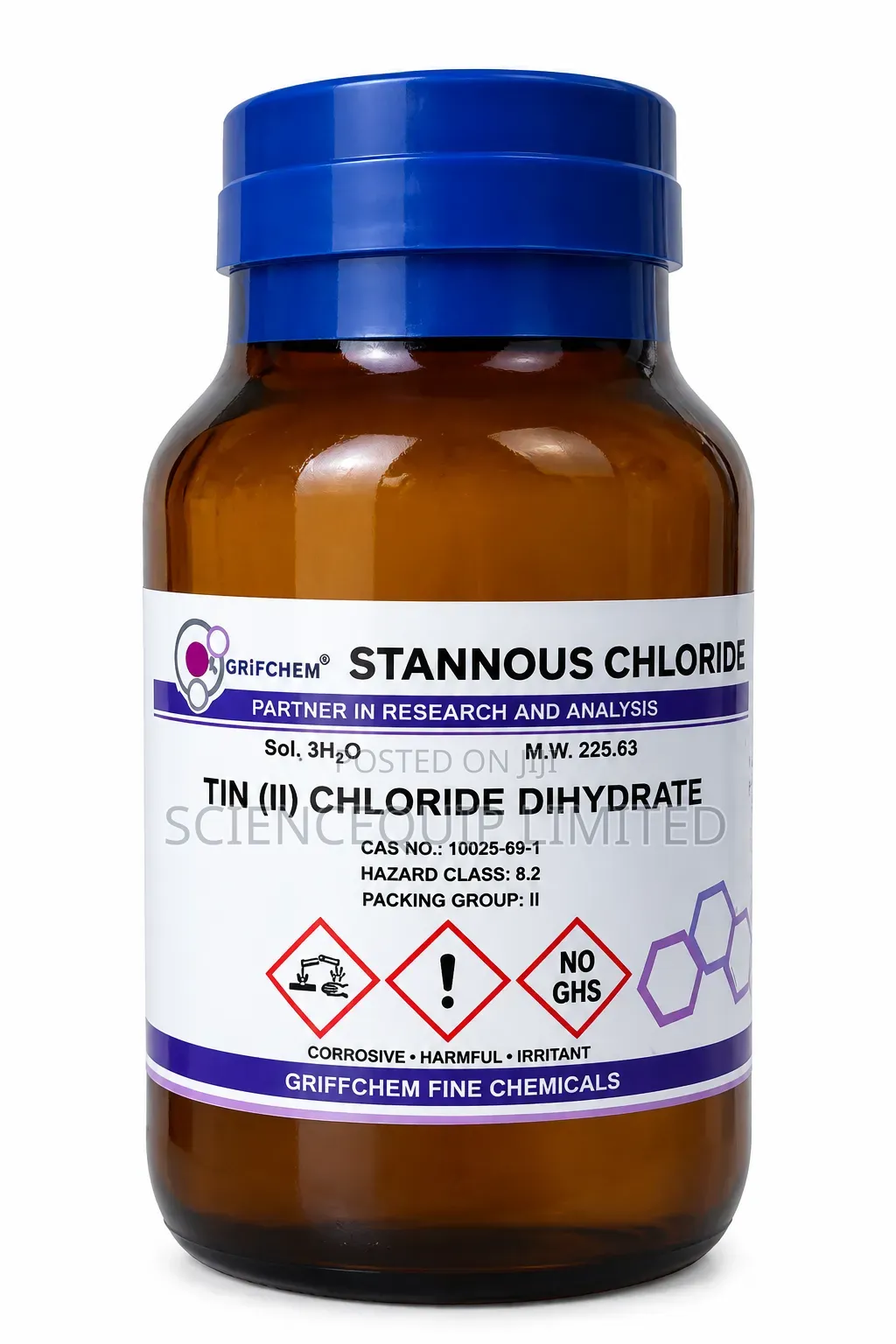 Tin (II) Chloride (Stannous Chloride Dihydrate) – 100G LR
