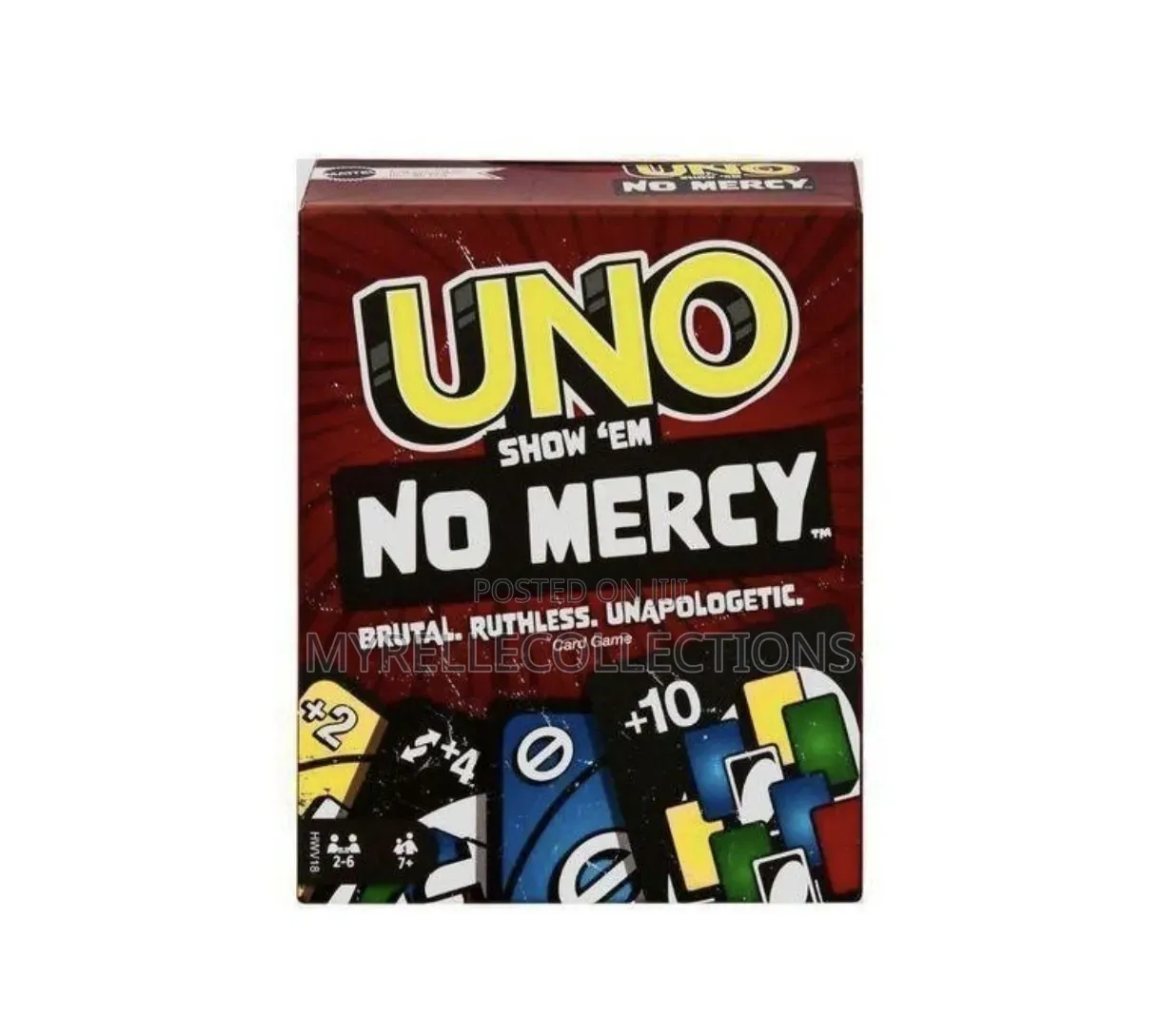 UNO No Mercy Card Game for Kids Adults and Family Nights