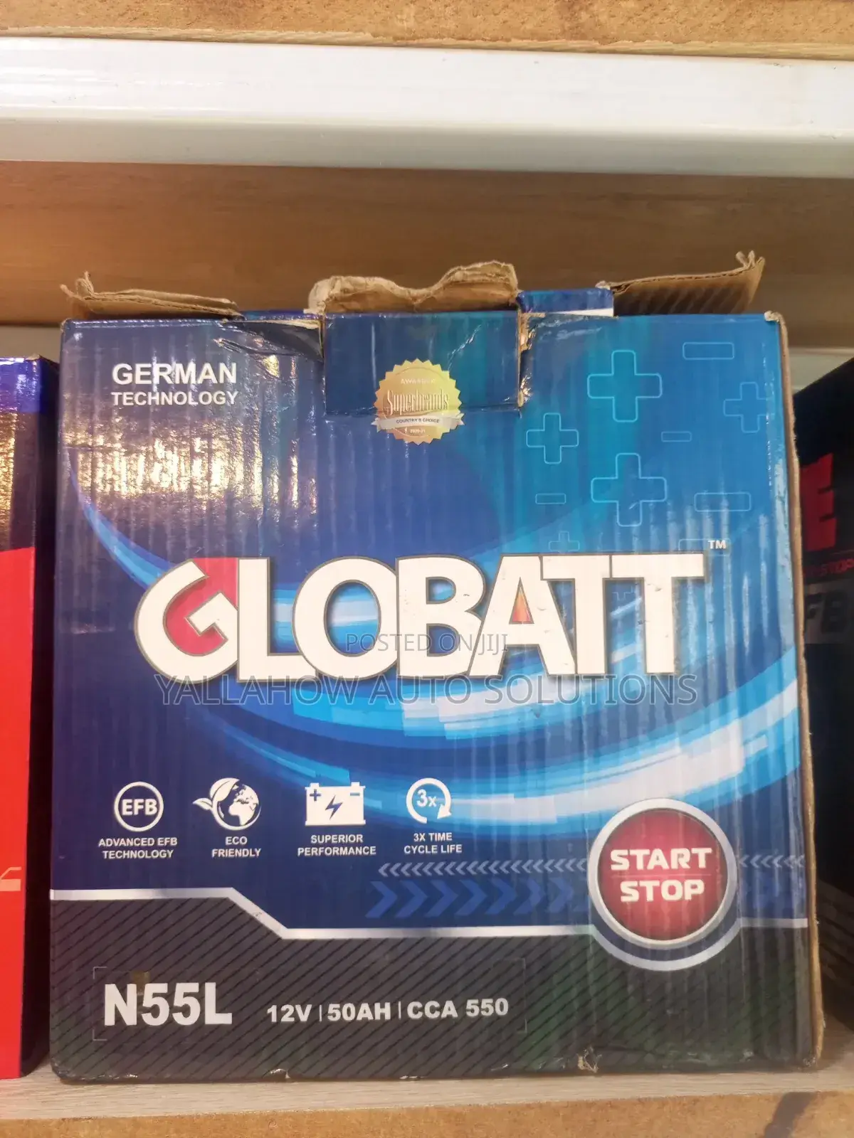 N55 Globatt Start-Stop EFB Battery | Car Battery Kenya
