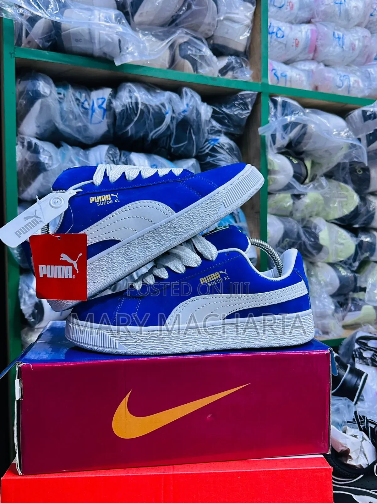 Puma XL Blue White