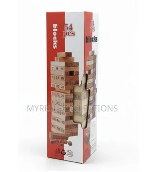Wooden Jenga Stacking Blocks Game for Kids/ Adults and Parties