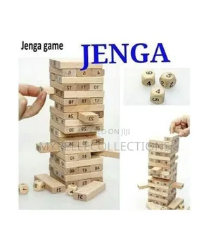 Wooden Jenga Stacking Blocks Game for Kids/ Adults and Parties