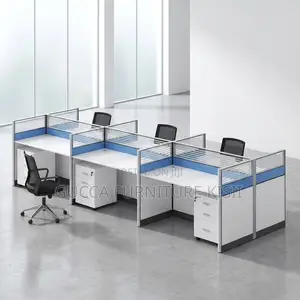 6way Workstation With Movable Drawers