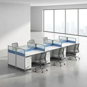 6way Workstation With Movable Drawers