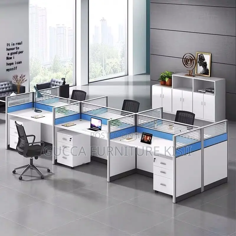 6way Workstation With Movable Drawers