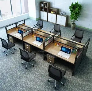 6way Workstation With Movable Drawers