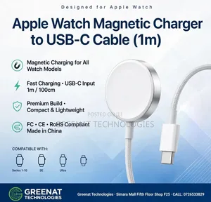 Apple Watch Magnetic Charger to USB-C Cable 1m All Apple Watch Models