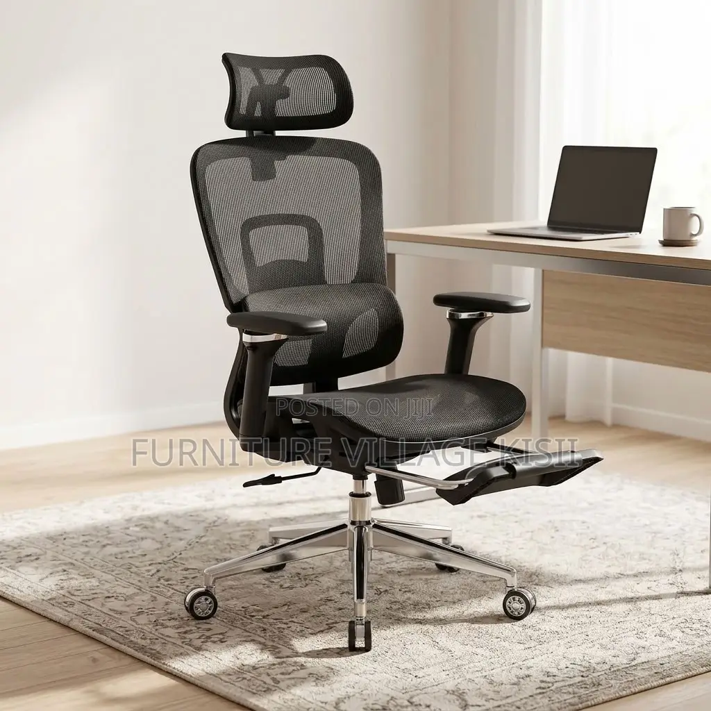 Mesh Orthopedic Seat With Footrest