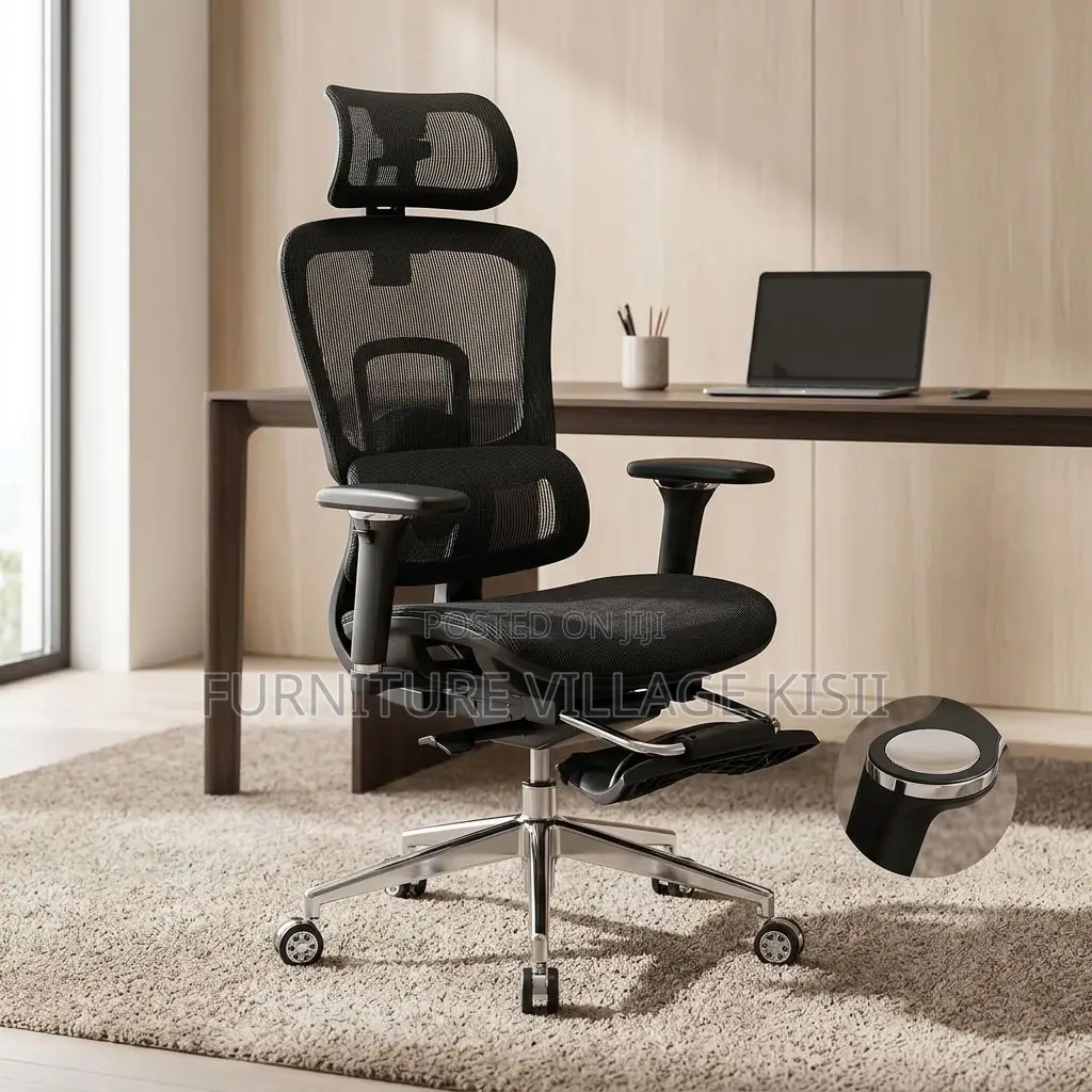 Mesh Orthopedic Seat With Footrest