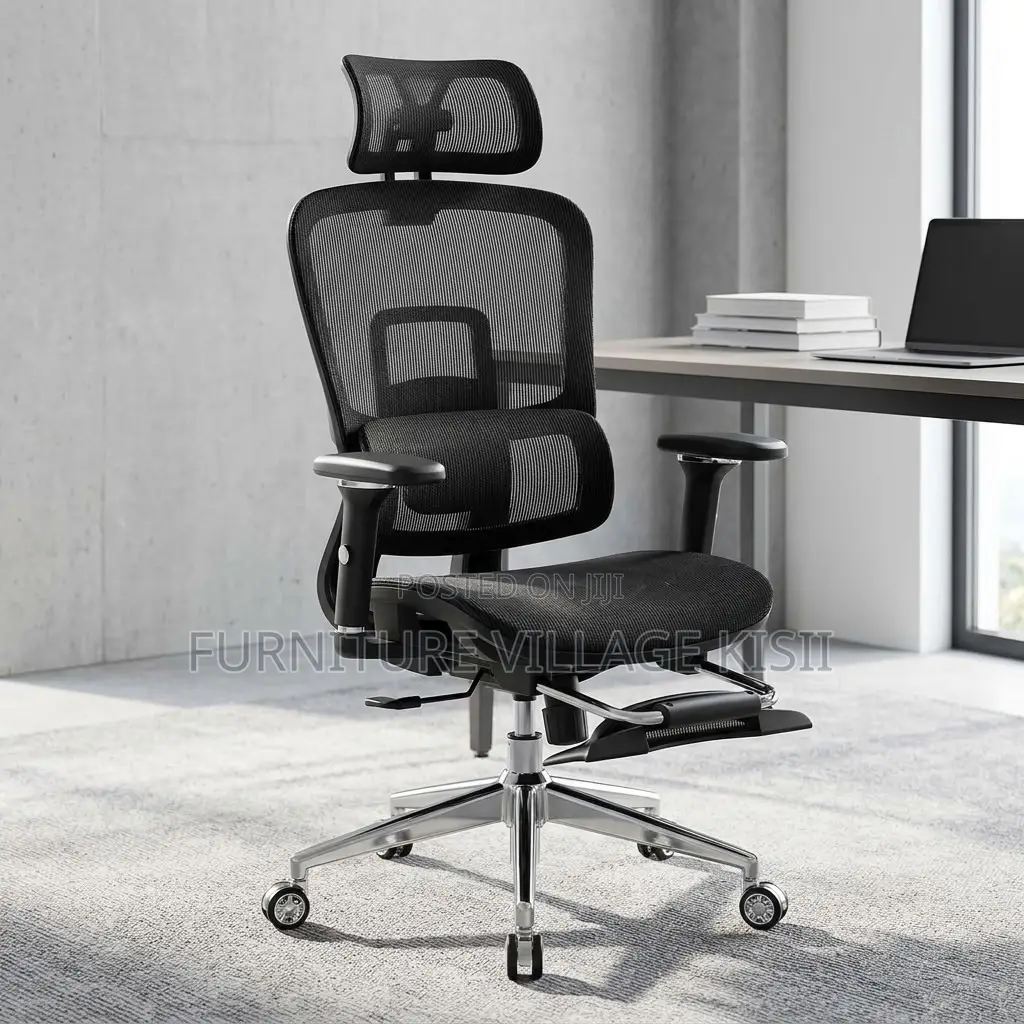 Mesh Orthopedic Seat With Footrest