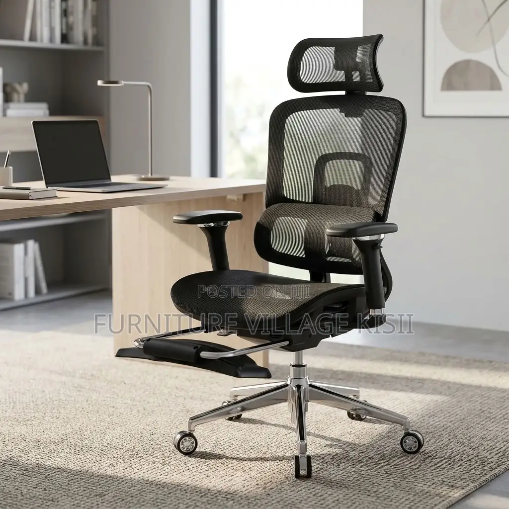 Mesh Orthopedic Seat With Footrest