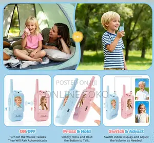 Kids Rechargeable USB Real-Time Video Walkie Talkie With Camera Toy
