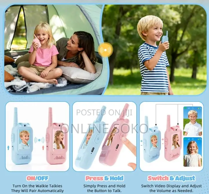 Kids Rechargeable USB Real-Time Video Walkie Talkie With Camera Toy