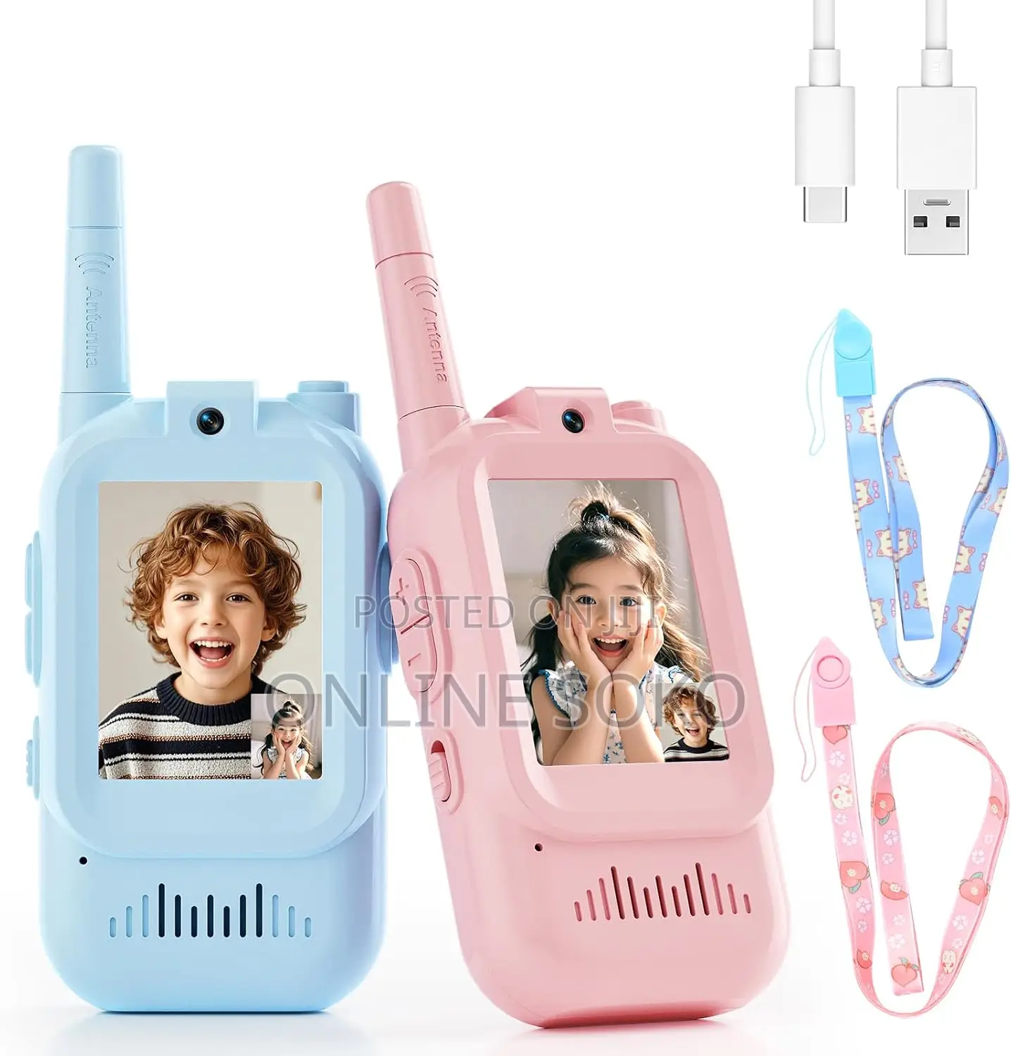 Kids Rechargeable USB Real-Time Video Walkie Talkie With Camera Toy