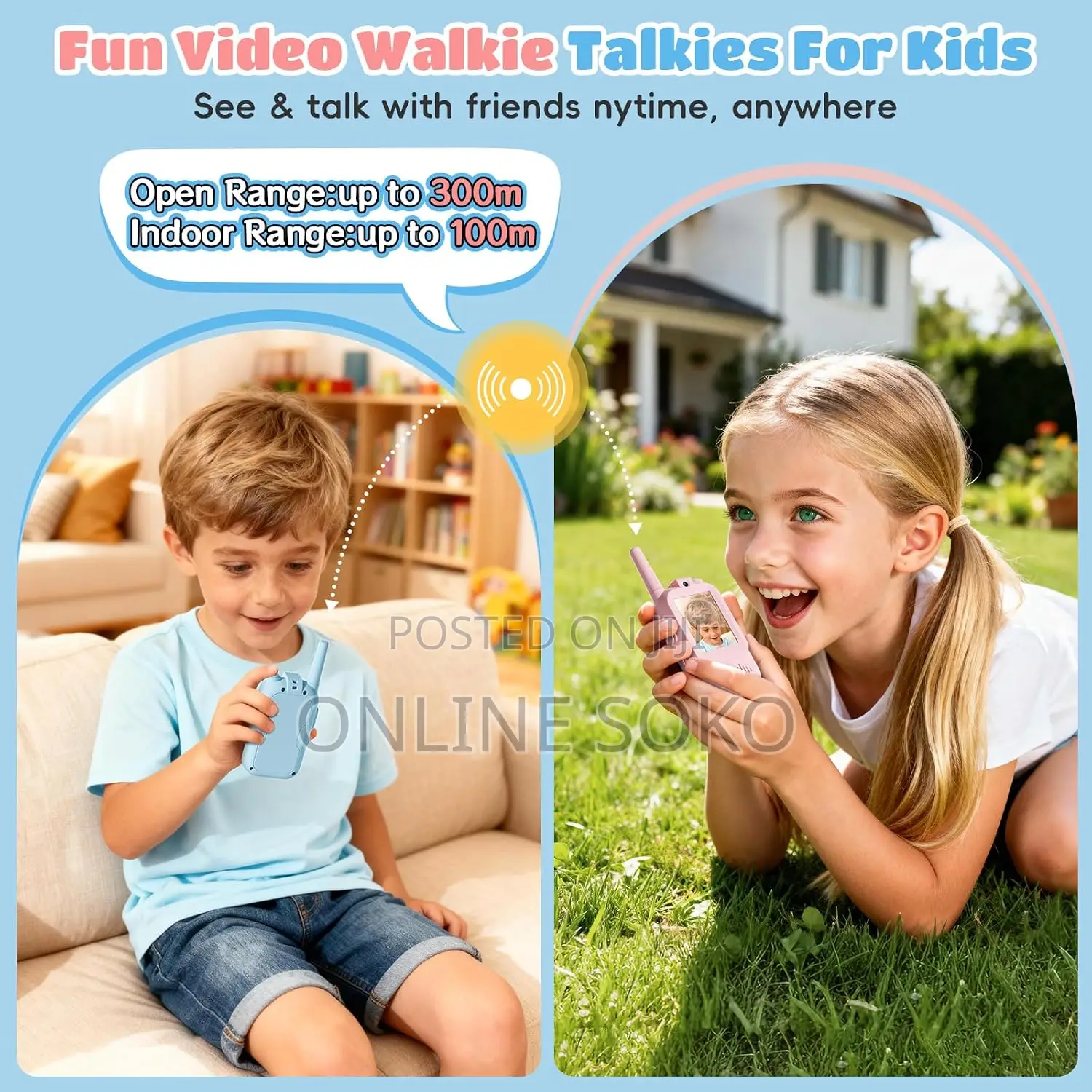 Kids Rechargeable USB Real-Time Video Walkie Talkie With Camera Toy