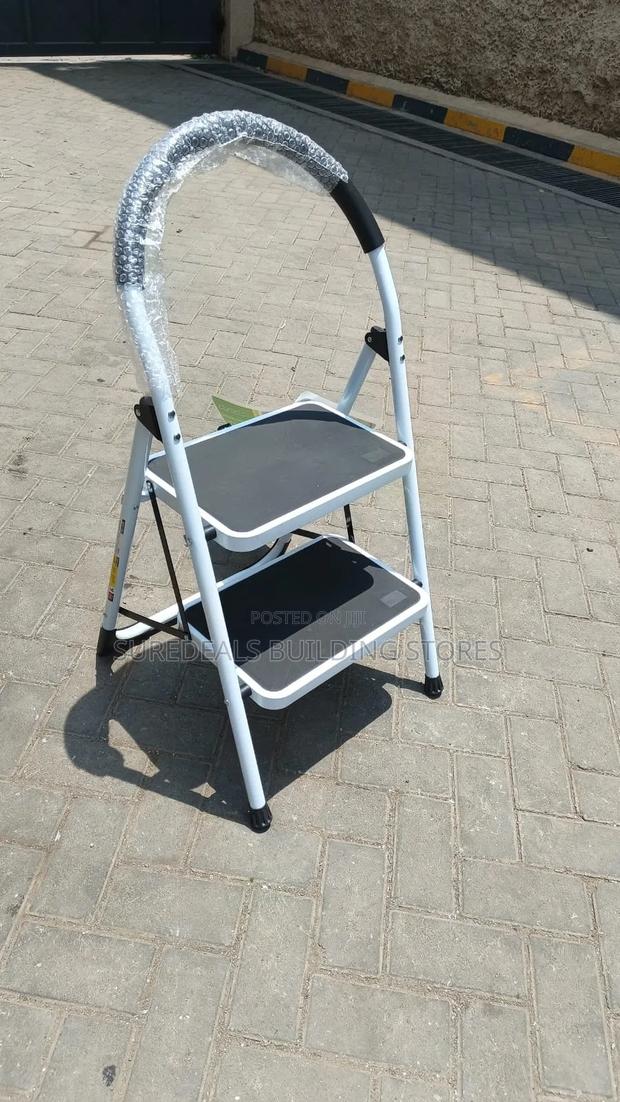 2-Step Folding Household Steel Ladder