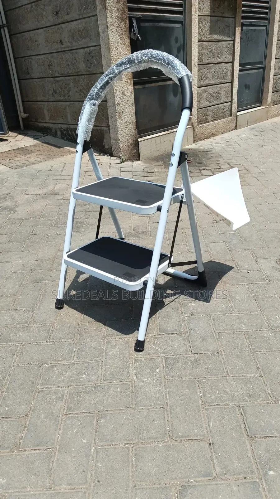 2-Step Folding Household Steel Ladder