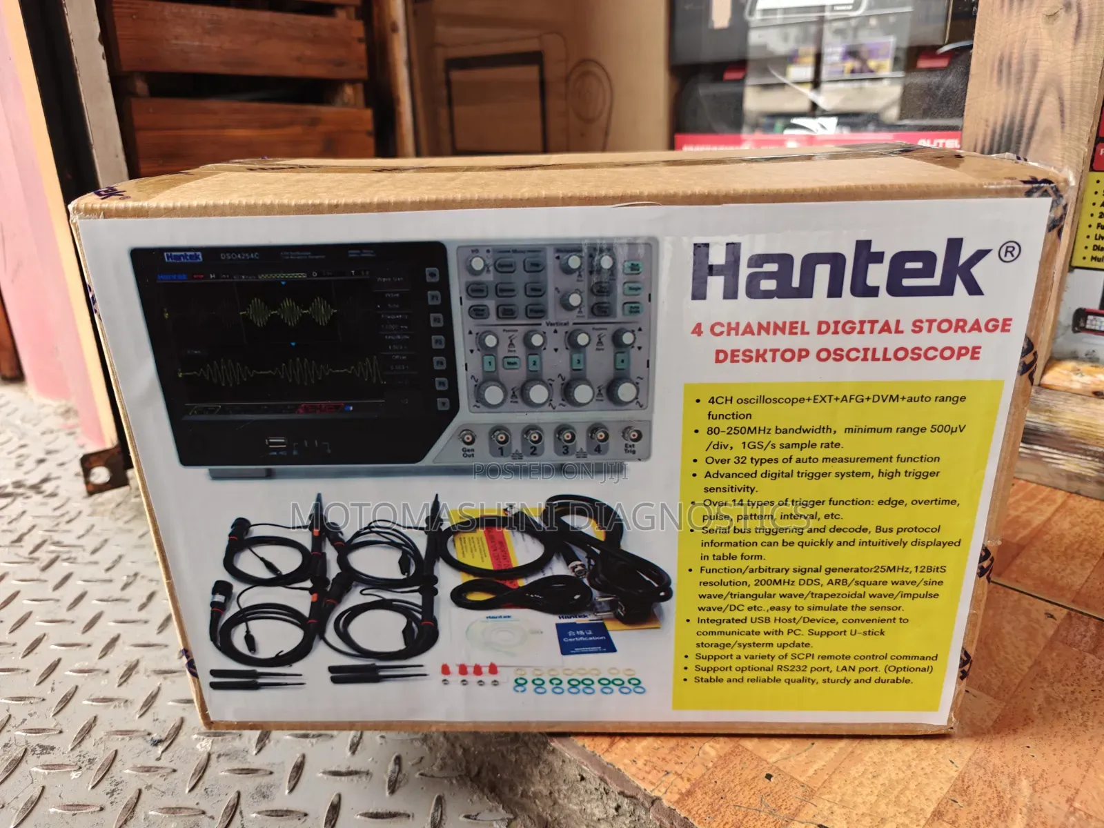 4 Chanel Digital Storage Desktop Oscilloscope 250MHZ
Hantek Dso4254c