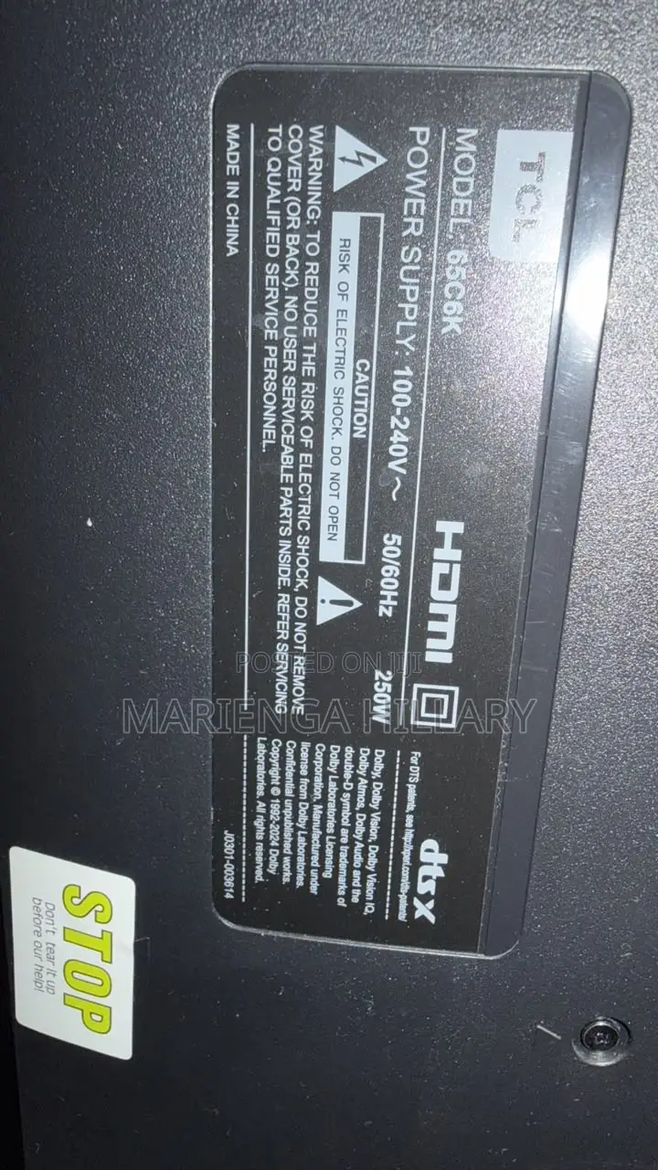TCL 65 Inch Premium QD-MiniLED Google TV 65C6K