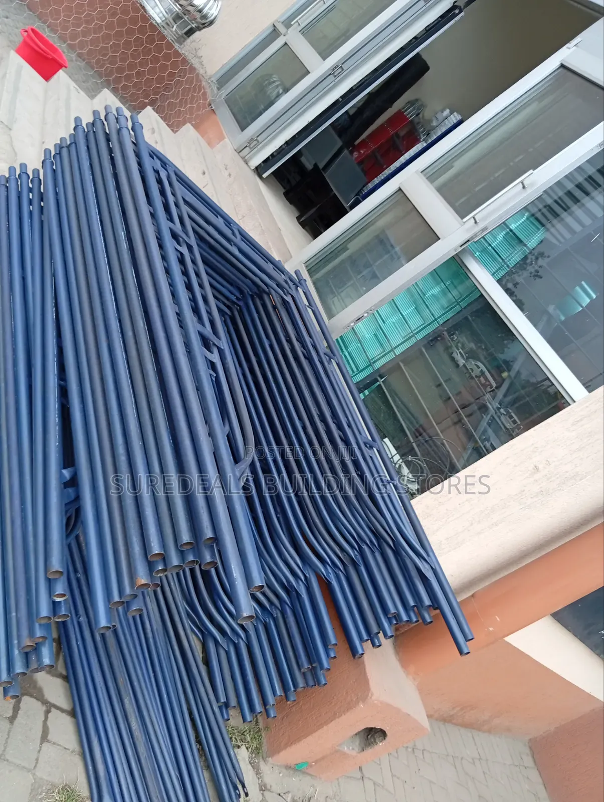 2m Heavy Duty Scaffolding Ladders Strong Steel Ladder