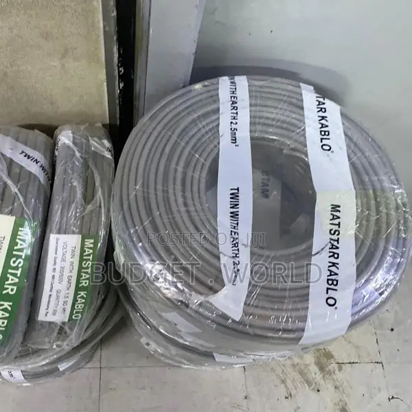 Heavy Duty 90M 2.5mm Long-Lasting Performance Twin With Earth Cable