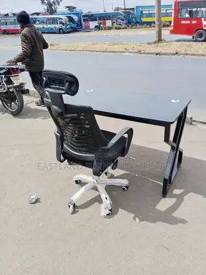 Office Desk and Headrest