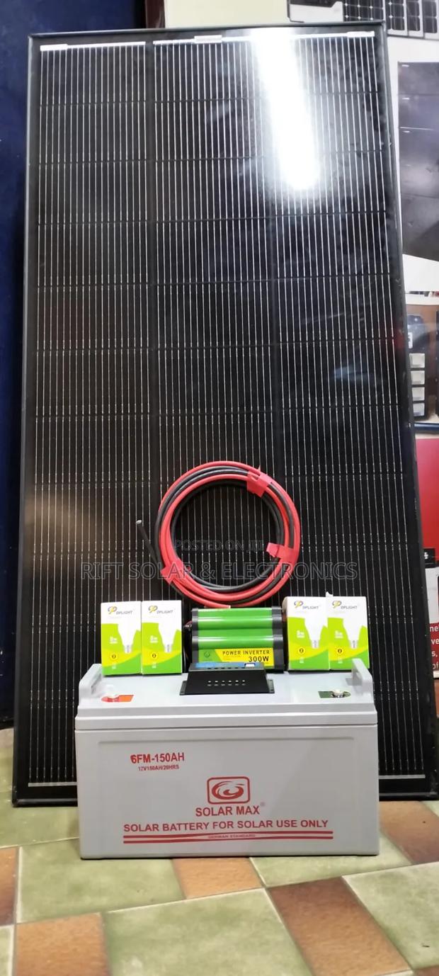 250Watts Full Kit - 150Ah Battery - 300w Inverter - 30A Controller