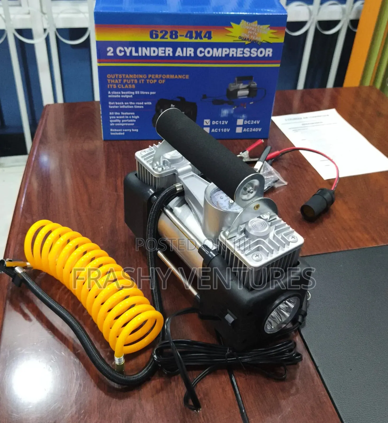 2 Cylinder Air Compressor Tyre Inflator