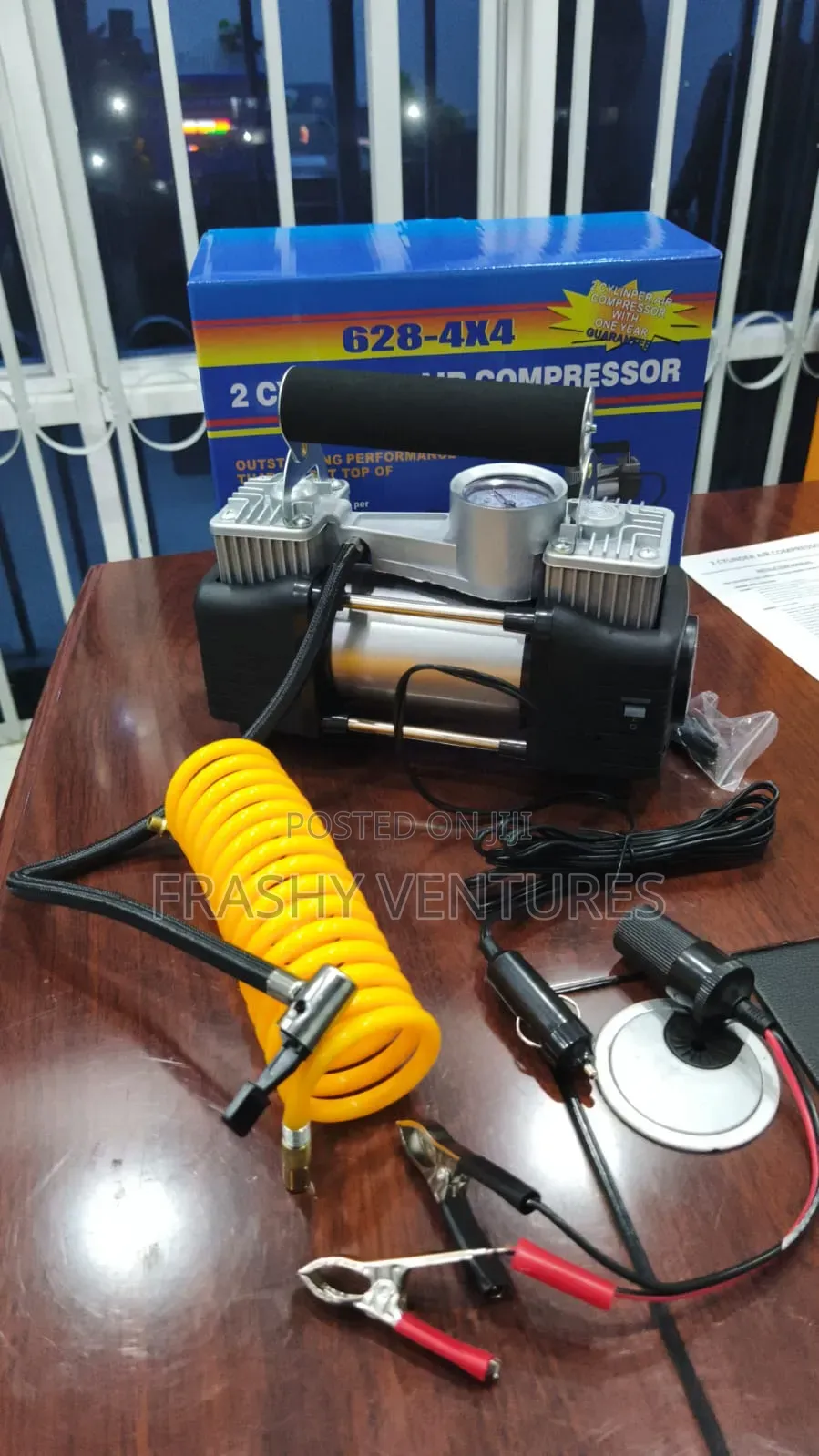 2 Cylinder Air Compressor Tyre Inflator