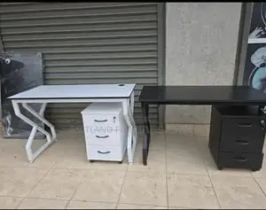 Desk and Mobile Pedestal