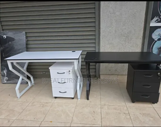 Desk and Mobile Pedestal