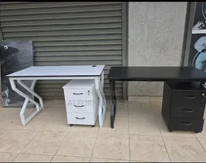Desk and Mobile Pedestal