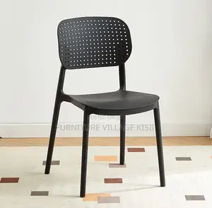 Home Furniture;Black Retro Stackable Chair