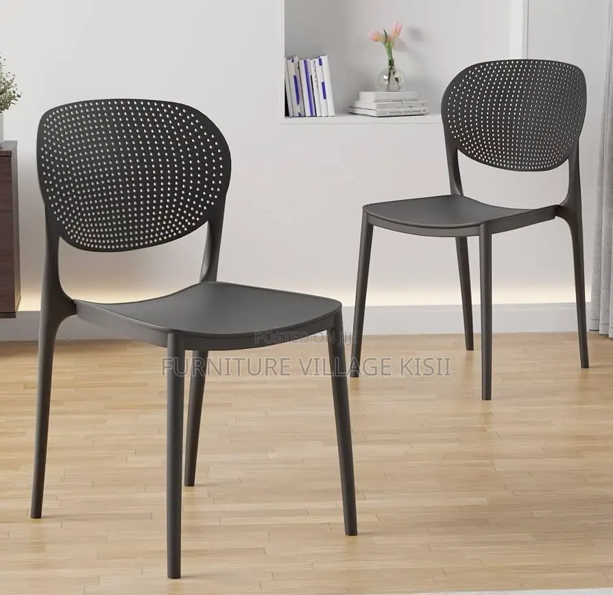 Home Furniture;Black Retro Stackable Chair