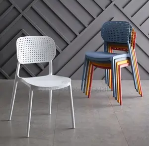 Home Furniture;Black Retro Stackable Chair