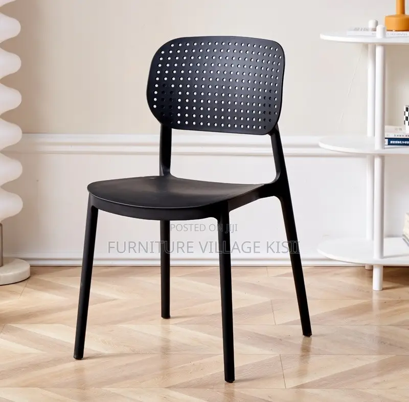 Home Furniture;Black Retro Stackable Chair