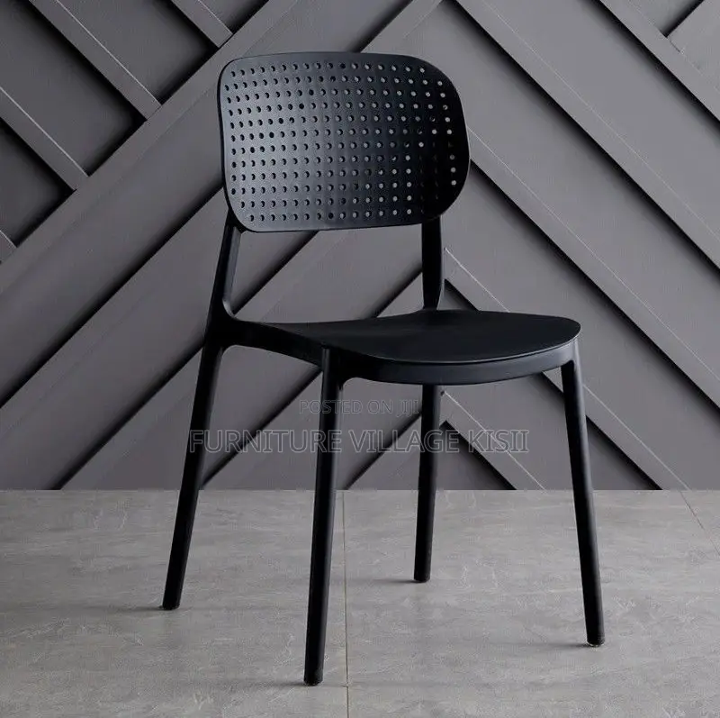 Home Furniture;Black Retro Stackable Chair