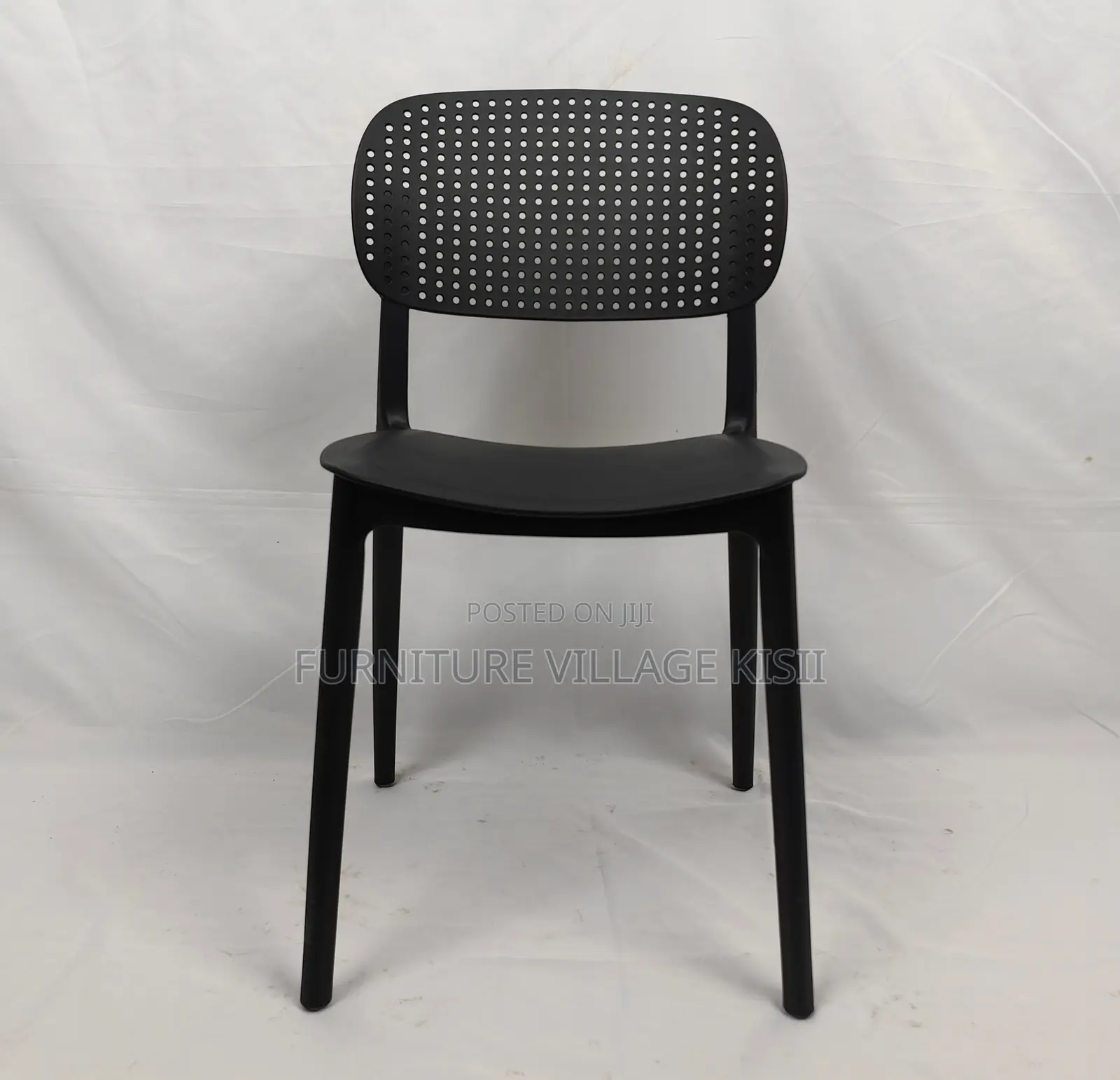 Home Furniture;Black Retro Stackable Chair