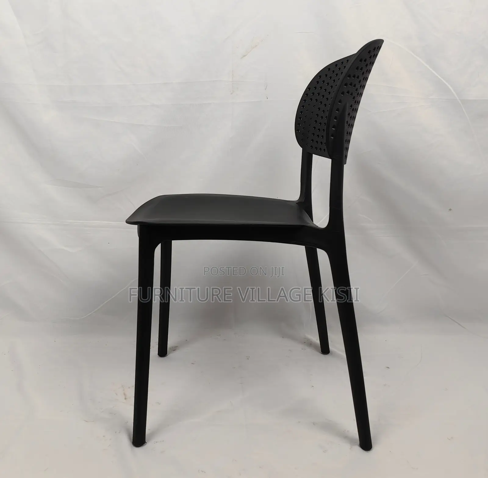 Home Furniture;Black Retro Stackable Chair